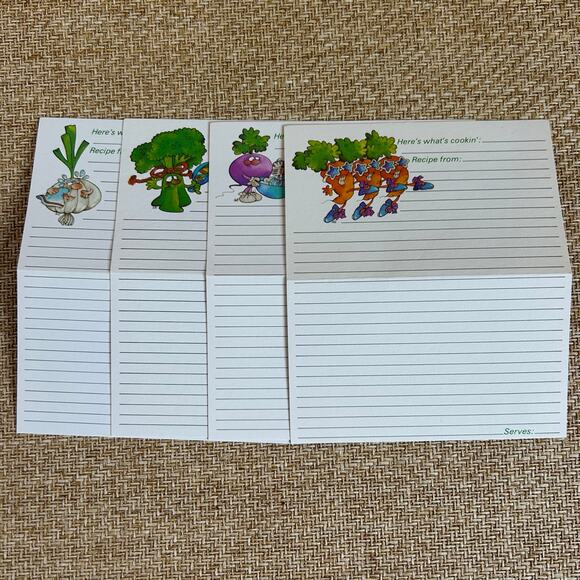 Vintage 1982 Current Kitchen Comics Double Recipe Cards Complete Set Humor - Picture 2 of 13